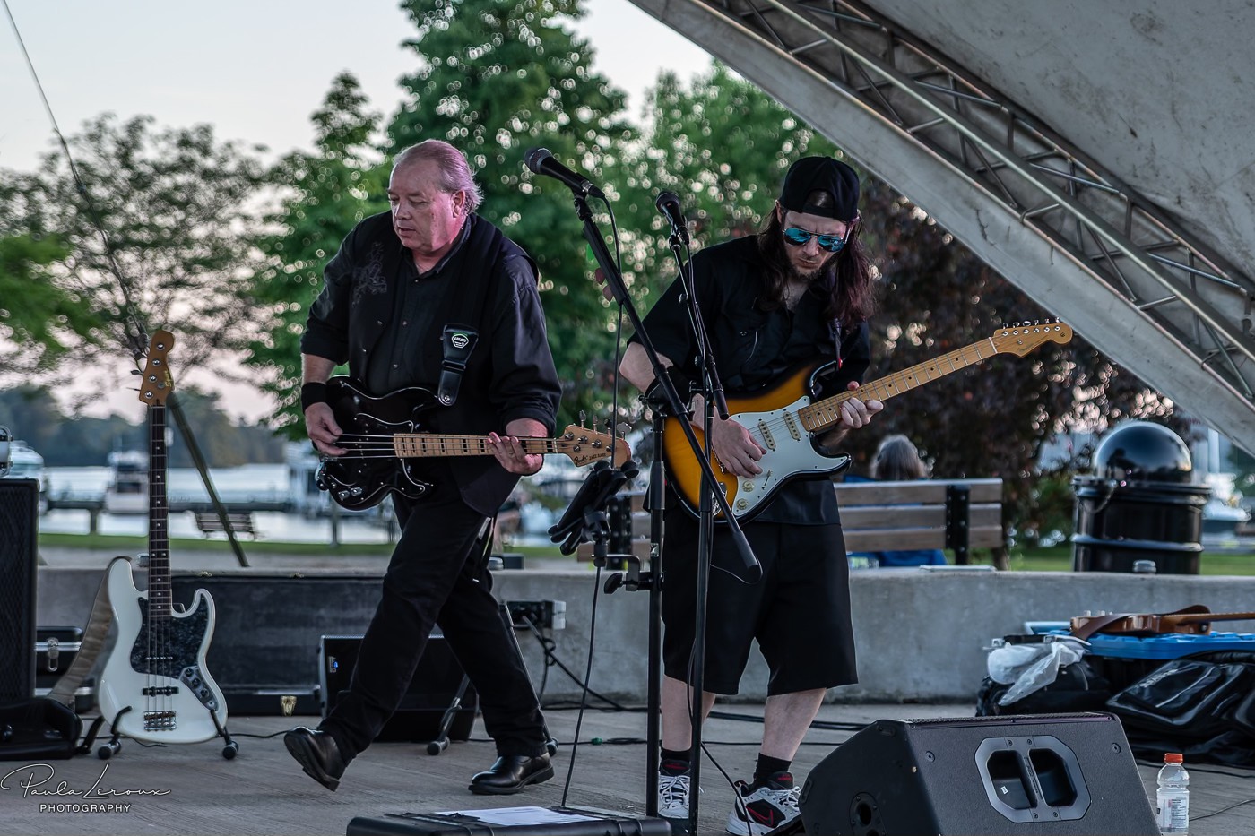 G and Recon at Kingston Music Series Performance River Cats band members G and Recon performing at Kingston Music Series