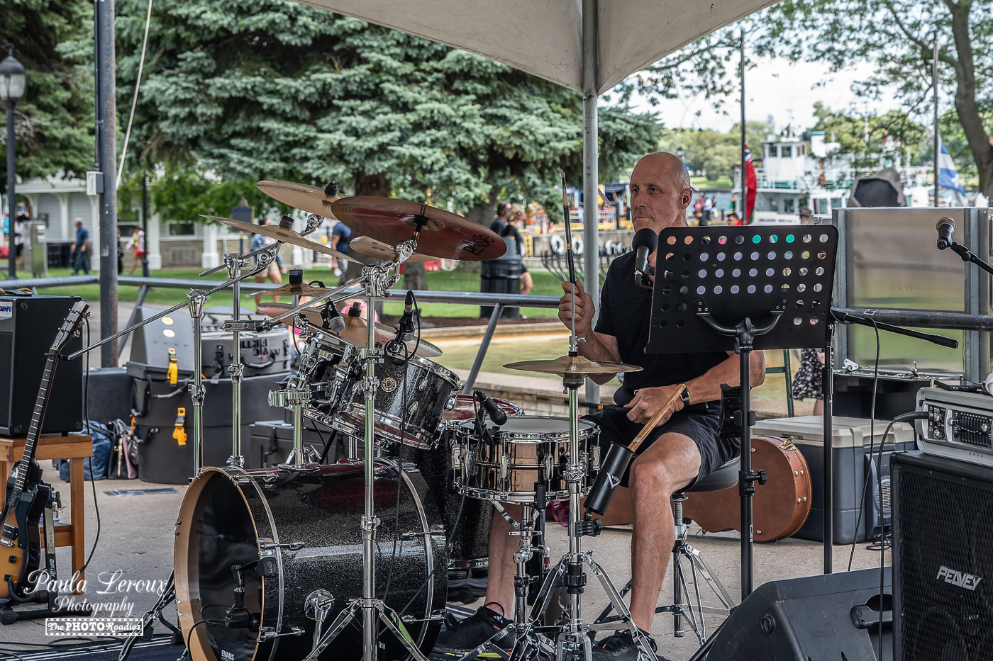 Greg from River Cats band performing live in Downtown Kingston venue