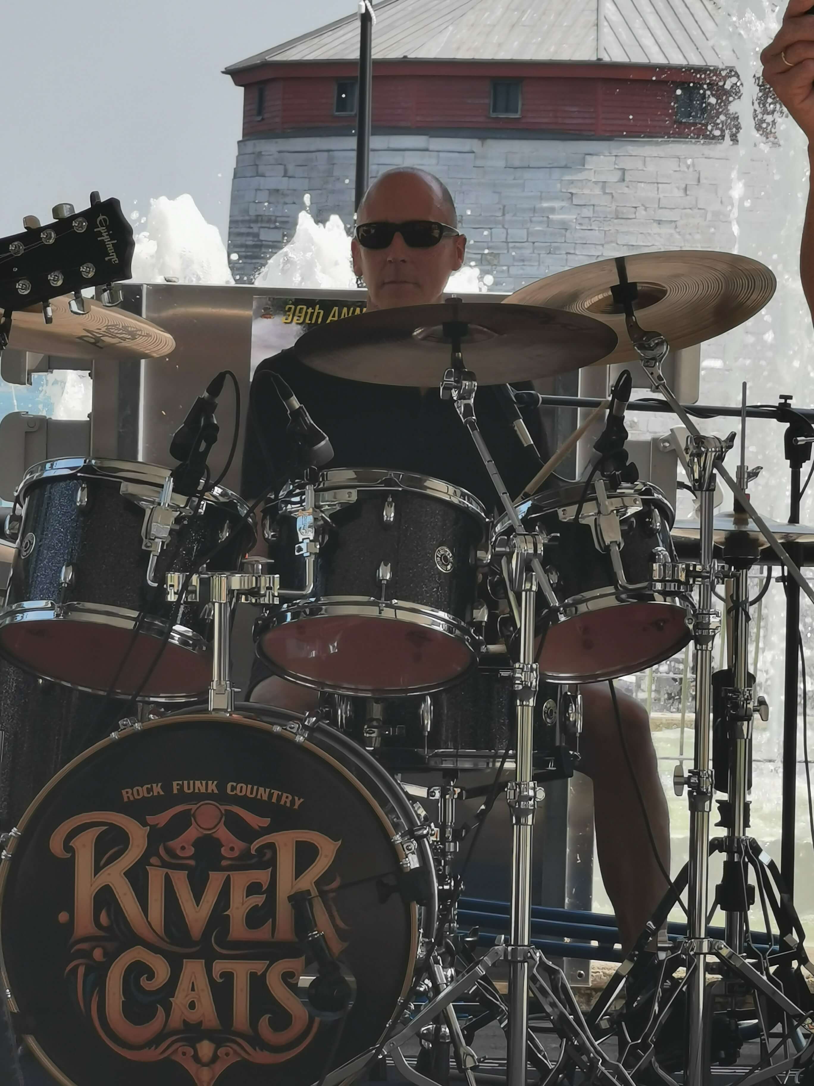 Greg River Cats Downtown Kingston 2025 Show Greg from River Cats country rock band Downtown Kingston performance 2025