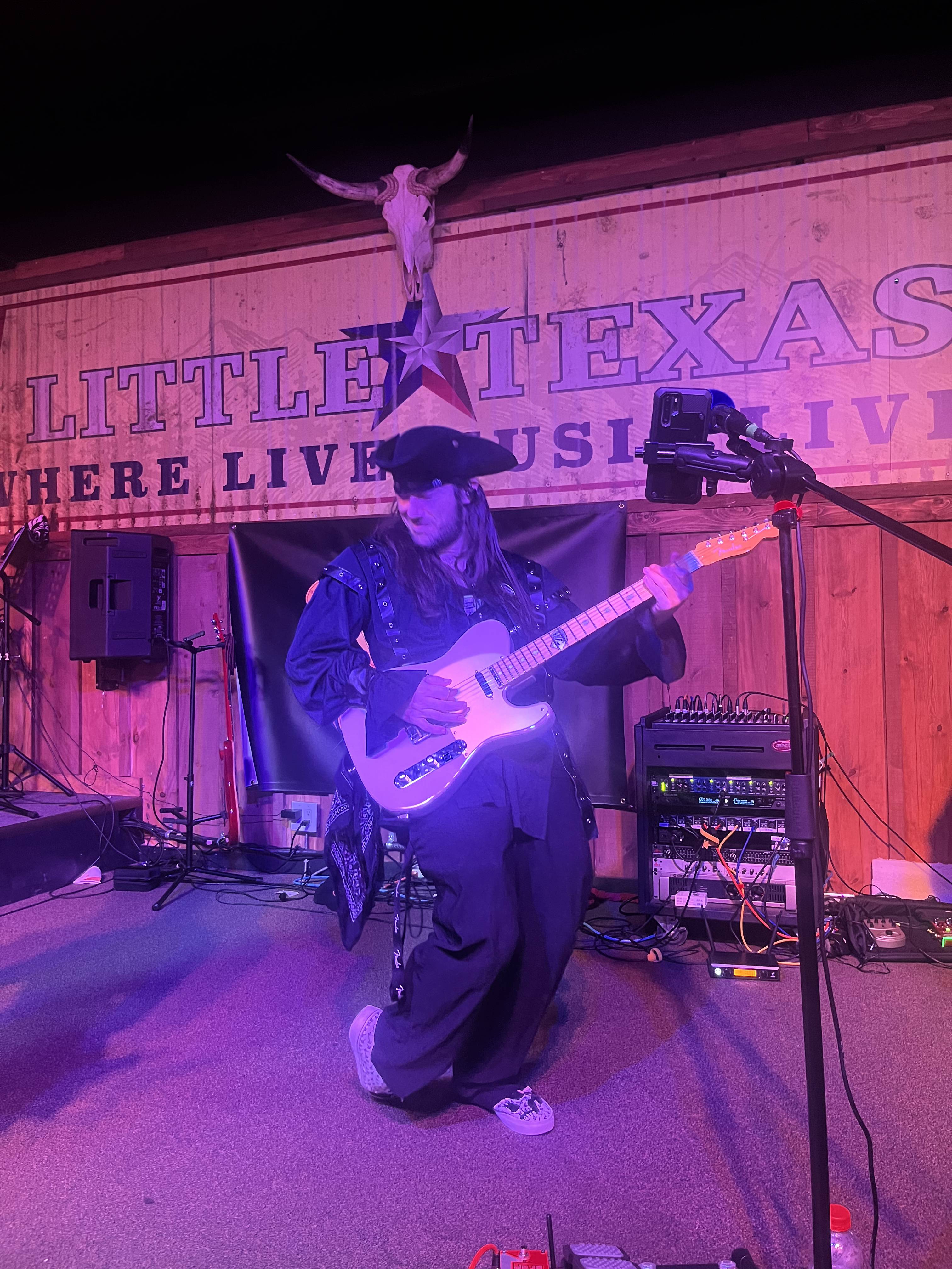 River Cats guitarist Recon performing at Little Texas in 2025