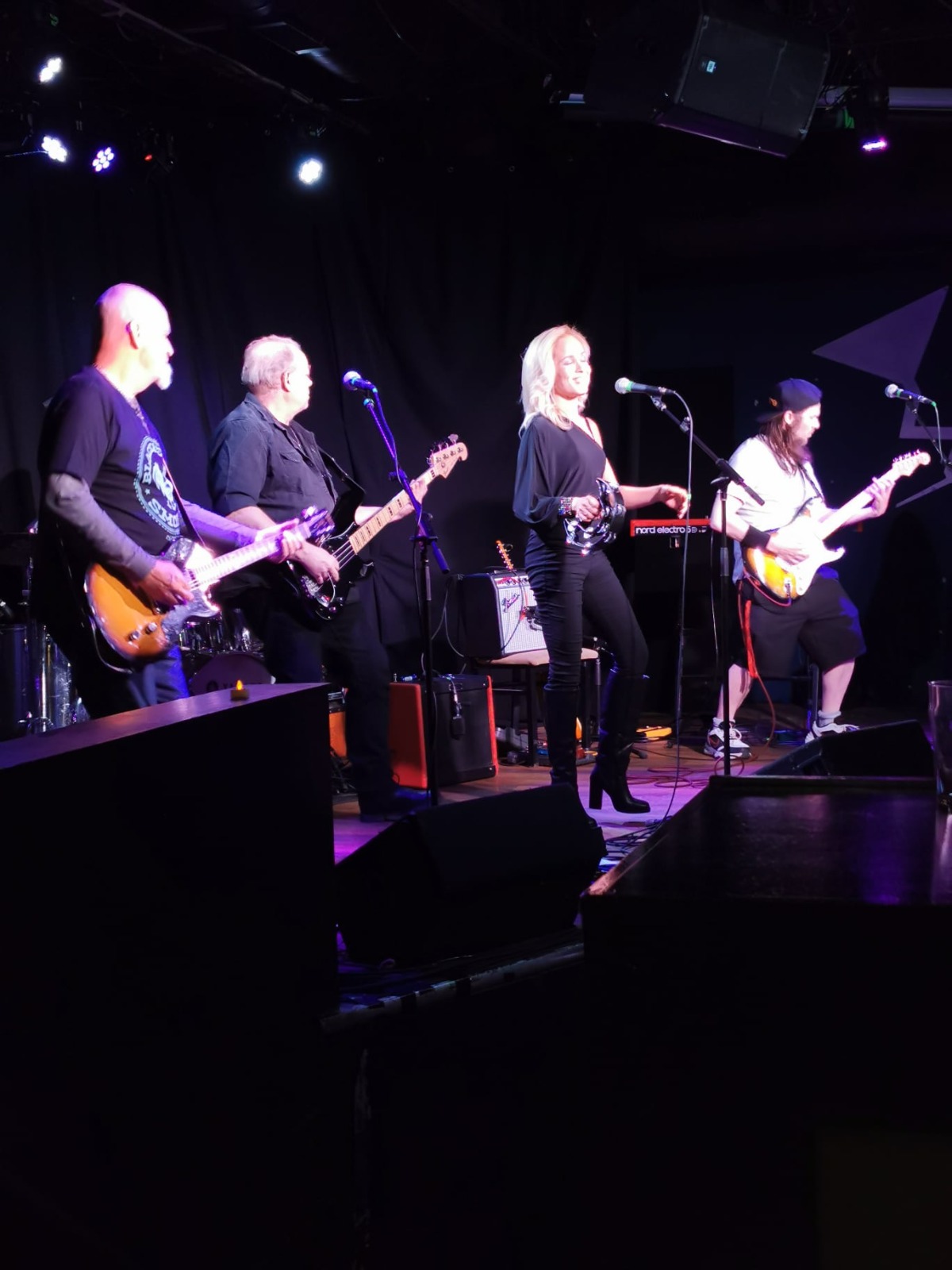 River Cats band high energy rock performance at Blu Martini Kingston venue