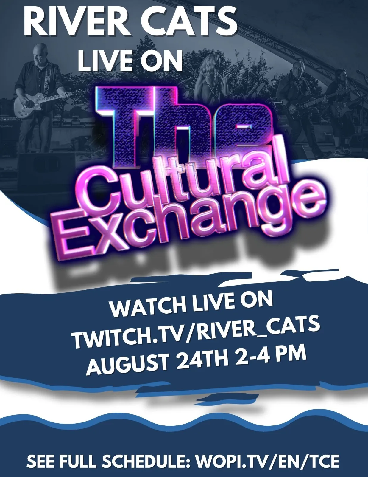 River Cats participating in 27th Cultural Exchange Raid Train global music collaboration event on Twitch streaming