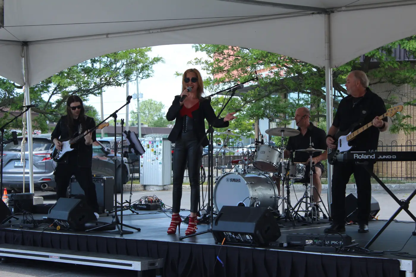 River Cats rocking live at Music Series in Kingston